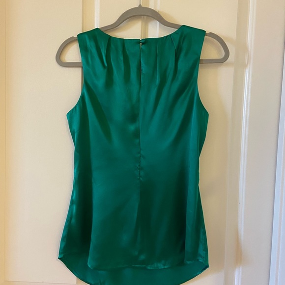 Trina Turk Size Size Small Green Tank Top Blouse - Picture 3 of 4